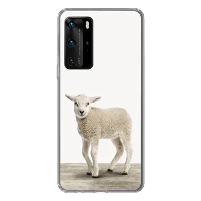 Produktbild von MuchoWow® Handyhülle Schutzhülle Hülle für Huawei P40 Pro Lamm - Schaf - Tiere - Kinder - Mädchen - Jungen Silikon Softcase Handy Hülle - Schutz