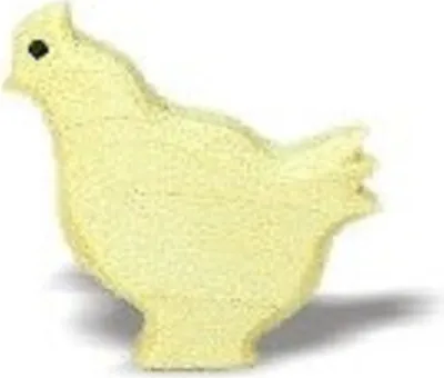 Produktbild von BAJO, Holzspielzeug, Henne, Holz, 4cm x 2cm x 3cm