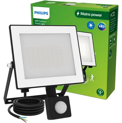 Produktbild von Philips Wandleuchten Lois, 30 W, Wandbeleuchtung für den Außenbereich, Schwarz, Metall, IP65, Garten, Terrasse, I