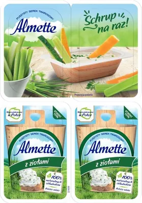 Zdjęcie produktu dla Serek Almette Mini Zioła 4 porcje po 30 g