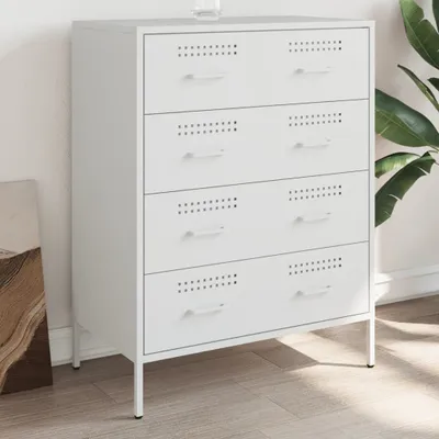 Produktbild von vidaXL Sideboard Weiß 68x39x89 cm Stahl