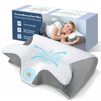 Immagine prodotto di Cuscino ergonomico in memory foam per una migliore postura durante il sonno