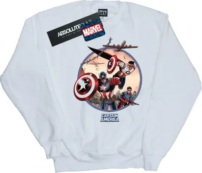 Produktbild von Marvel - "In Battle" Sweatshirt für Herren BI41770 (5XL) (Weiß)