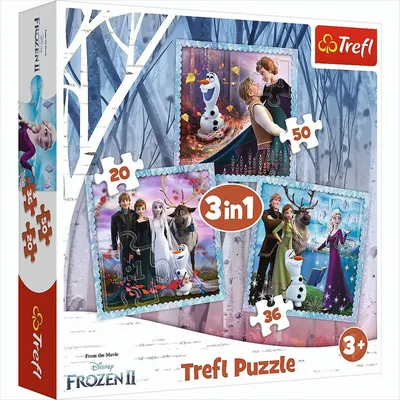 Produktbild von Trefl TREFL FROZEN Puzzle 3 in 1 set Frozen II