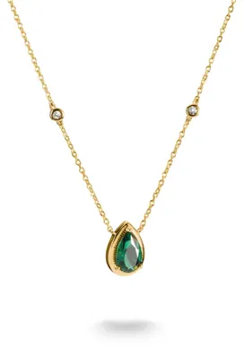 Produktbild von Thomas Sabo KE2331-971-6-L50V Damen-Kette Elyndra Grüner Stein