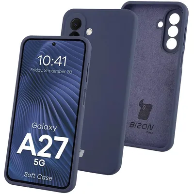 Produktbild von Silikon Handyhülle für Galaxy A27 5G, Bizon Soft Case, Dunkelblau