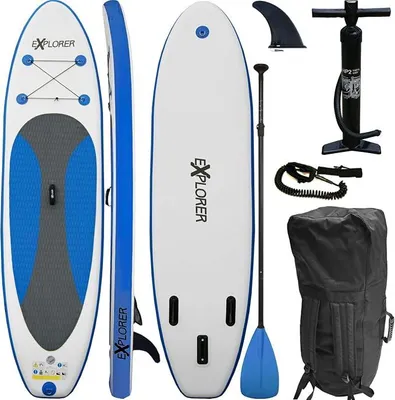 Imagen del producto de Silecomplaza: Tabla de surf inflable SUP (Stand Up Paddle), incluye remo. Dimensiones: 300 x 76 x 15 cm