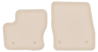 Produktbild von DURBAN Beige Velours-Fußmatten vorne für Ford Transit Connect FL Transporter (2017-)