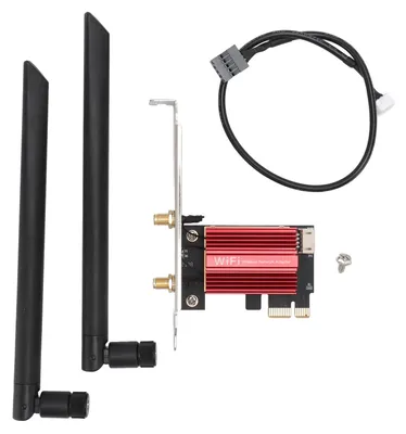 Obrázek produktu pro WiFi 7 karta 2,4G 574Mbps 5G 2400Mbps 6G 5800Mbps BT 5,4 MU MIMO PCIEx1 WPA4 BE200NGW síť pro Win 10 11 PC