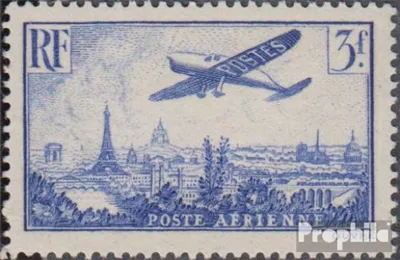 Produktbild von Briefmarken Frankreich 1936 Mi 309 mit Falz Flugzeug