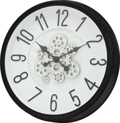 Produktbild von Wanduhr mit Vintage-Zahnrädern, Ø 50,5
