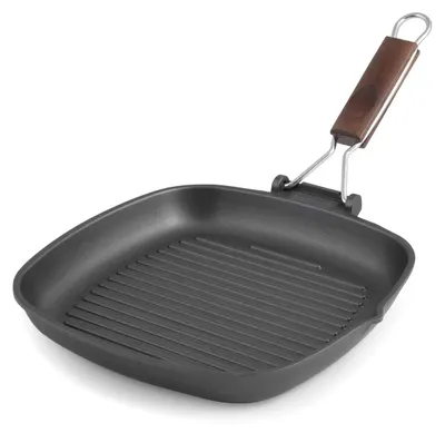 Produktbild von Risoli Saporilla Grillpfanne Antihaft, Aluminium, schwarz, 25 x 26 x 5 cm