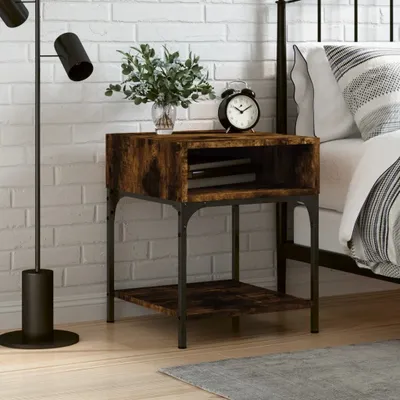 Obrázek produktu pro vidaXL Noční stolek Smoked Oak 40x41x50 cm výrobek ze dřeva