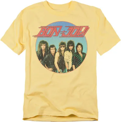 Produktbild von Bon Jovi - "Sphere" T-Shirt für Herren/Damen Uni TV20678 (S) (Bananengelb)