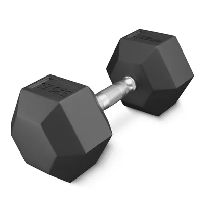Produktbild von 4FIZJO Hantel, HEX Stahl, einzeln für Kraft- und Ganzkörpertraining 17,5 kg