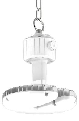 Image de Projecteur Led Industriel Ufo 80W Wi-Fi Intelligent Cct Réglable 10000Lm Angle 120° Ip65 Éclairage Professionnel Haute Performance Durable