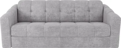 Produktbild von Schlafsofa mit Matratze 4-Sitzer - Strukturstoff - Hellgrau - Liegefläche 160 cm - Matratze 14 cm - DARIELO
