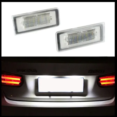 Für Audi TT 8N Roadster Coupe 1998-2006 2x LED PREMIUM Kennzeichenbeleuchtung in der Farbe von GOLDCAR