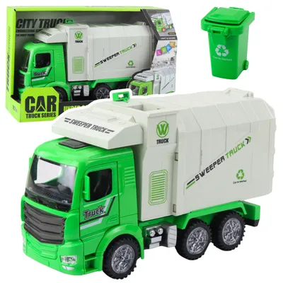 Immagine prodotto di Le luci della città del camion della spazzatura sembrano verdi