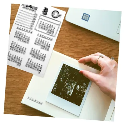 Produktbild von 2 Stück Kalenderstempel mit Monats- und Datumsstempel für Planer und Tagebücher