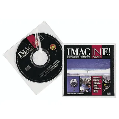 Produktbild von DURABLE CD-/DVD-Tasche - Polypropylen - Transparent