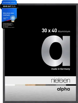 Produktbild von nielsen Aluminium Bilderrahmen Alpha, 30x40 cm, Grau