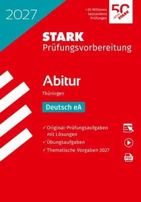 Produktbild von STARK Deutsch - Abitur 2027 Thüringen - Prüfungsvorbereitung