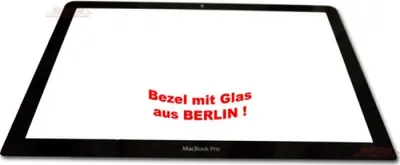 Produktbild von Für Apple Macbook Pro A1297 17" Bezel Front Glass Display Glas Rahmen