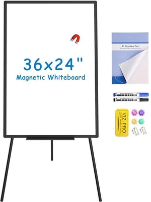 Immagine prodotto di Lavagna magnetica portatile Azomor con altezza regolabile per un utilizzo versatile