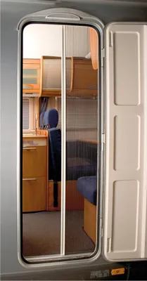 Image de Moustiquaire De Porte En Plissé Remicare Ii L 650 X L 2000 Cadre 92 Camping-car - Remis
