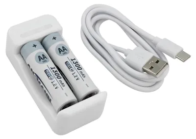 Produktbild von ANSMANN Ladegerät Akku, für 1-2 NiMH AAA,AA, inkl. 2x AA 1300 mAh Akku