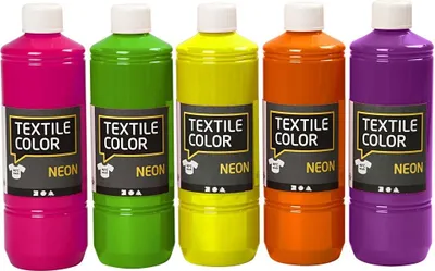 Image de Société créative Peinture textile semi-couvrante, 5x500ml