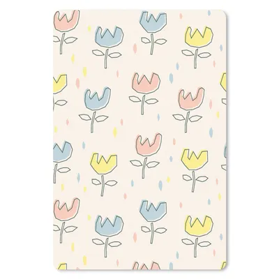 Produktbild von MuchoWow® Mauspad Mousepad Blumen - Pastell - Geburt 18x27 cm - Mousepads - Maus Mat - Pad - Mausunterlage