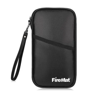 Produktbild von Feuerfeste & wasserfeste RFID Dokumententasche – Pass- und Reise-Organizer für Geld und Karten (22x12x2cm), Schutz für Wertsachen und Unterlagen
