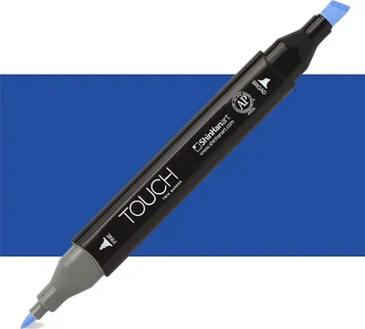 Image de Marqueur alcool double face Fine & Chisel TOUCH, PB72 bleu Napoléon