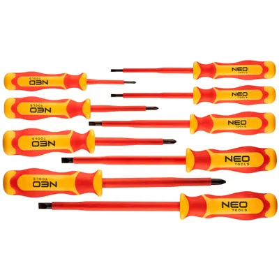 Zdjęcie produktu dla NEO TOOLS Zestaw wkrętaków 1000V, 9 szt.