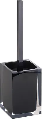 Produktbild von BISTA WC-Bürstengarnitur Polyresin Schwarz 100x370x100 mm für Bad & WC >> freistehend anwendbar