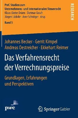 Produktbild von Das Verfahrensrecht der Verrechnungspreise
