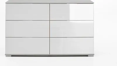 Produktbild von Schubkastenkommode >Easy Plus< (BxHxT: 130x83x41 cm) in weiß - 130x83x41 (BxHxT)