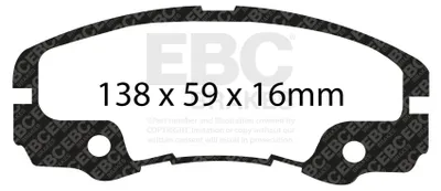Immagine prodotto di EBC Kit pastiglie freno ULTIMAX2 Anteriore Opel Vauxhall