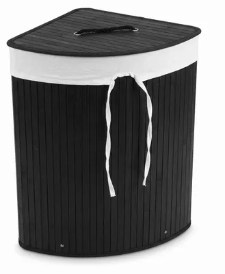 Obrázek produktu pro Bambusový koš na prádlo, 60 L, černý