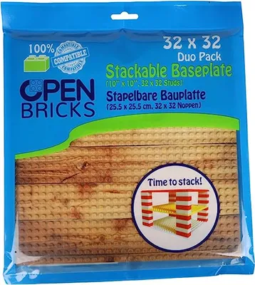 Produktbild von Open Bricks Baseplate 32x32 wooden floor 0 0 STK