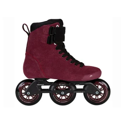 A single inline skate is shown against a white background.