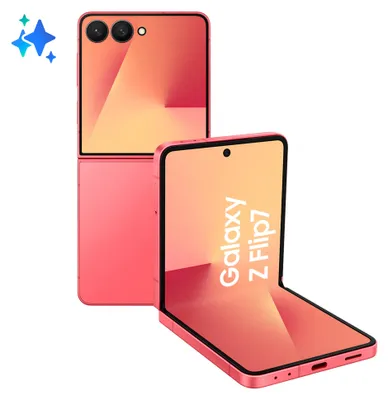 Zdjęcie produktu dla Samsung Galaxy Z Flip7, 17,3 cm (6,8"), 2520 x 1080 pikseli, 12 GB, 256 GB, 50 MP, koralowy