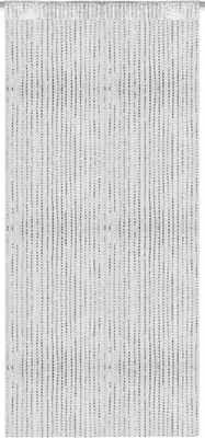 Produktbild von Fadenvorhang Metall-Optik, Größe: 140x250cm, Farbe: Weiß