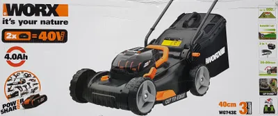 Produktbild von WORX WG743E Akku-Rasenmäher 40V – Flexibel, leistungsstark und umweltfreundlich