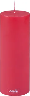 Produktbild von Sovie CANDLES Stumpenkerze in Rot Ø 70 mm x H 200 mm, Brenndauer ca. 104 Std. - 6 Stück