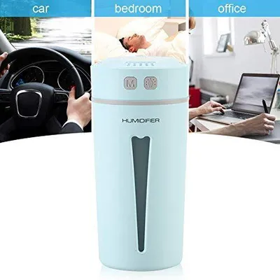 Obrázek produktu pro Přenosný USB mini zvlhčovač vzduchu, ultrazvukový difuzér pro auto a kancelář