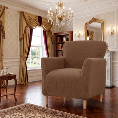 Image de Housse de fauteuil extensible, imperméable et antidérapante