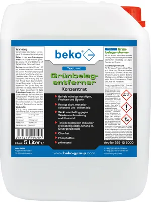 Produktbild von TecLine Grünbelagentferner -Konzentrat- 30 l Kanister